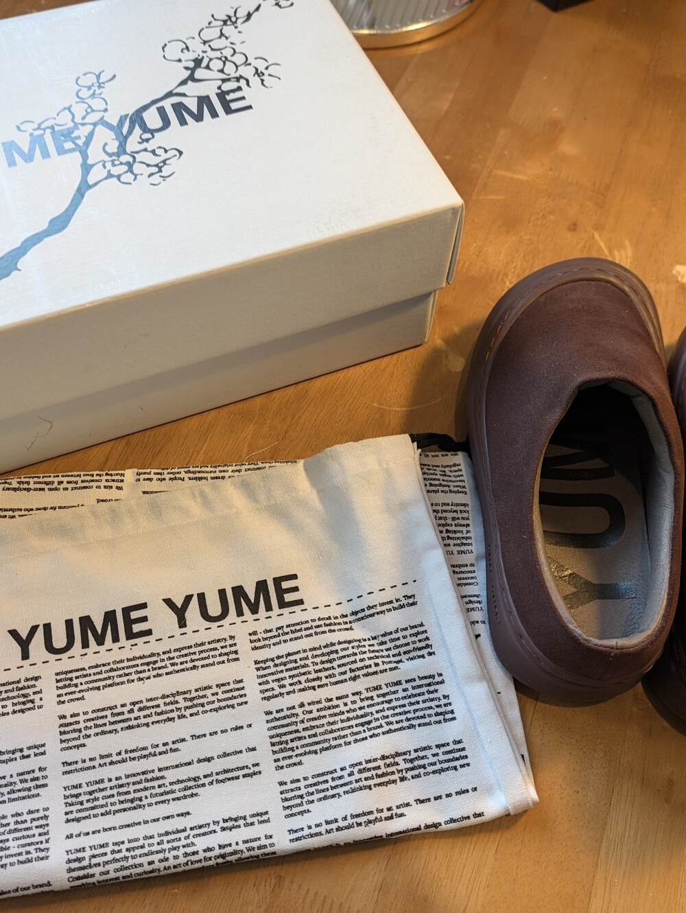 Goofy Slide, Yume Yume, Mogano Suede  37